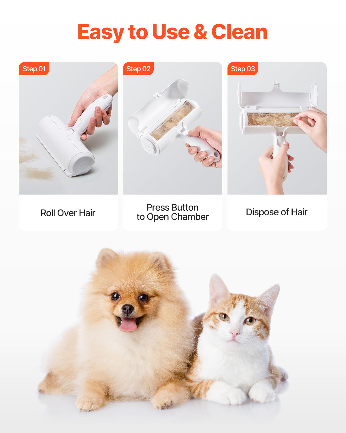 Kinvira Pet Hair Remover β Reusable Forever, Save Money, Eco-Friendly (No Refills)