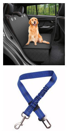 Dog Car Seat Cover Hammock with Mesh Window – Waterproof Back Seat Protector for Cars & SUVs