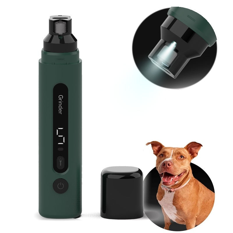 Electric Dog & Cat Nail Grinder – Quiet, Rechargeable, 5-Speed